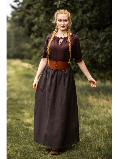 Trollfelsen Leonardo Carbone Mittelalter Gewandung Ritter Wikinger Magd Maid Rock Smilla Dunkelbraun _5_